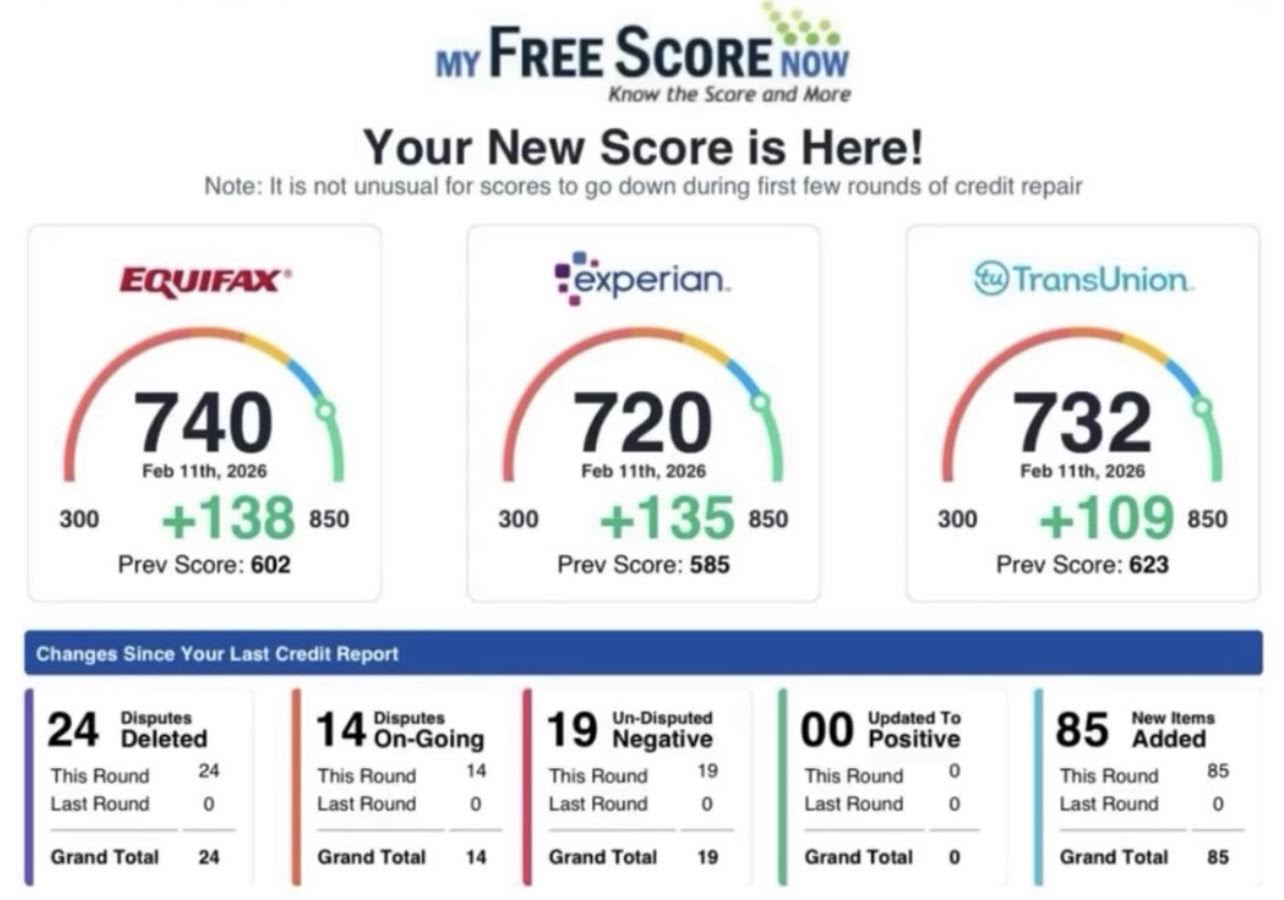 Client result 3 — before and after credit repair